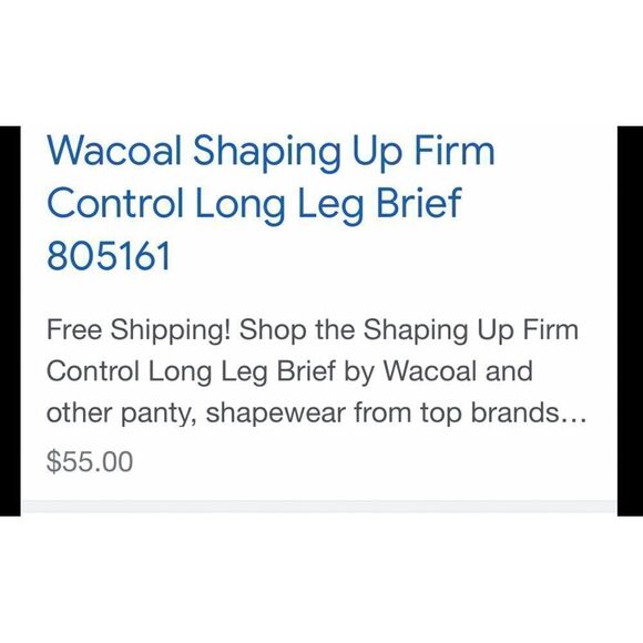 WaCoal spanks briefs control tummy and butt Feels like silk. Holds it up and in! - Picture 2 of 8